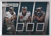 Jordan Matthews, Ryan Mathews, Sam Bradford #/99