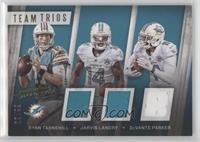 Jarvis Landry, DeVante Parker, Ryan Tannehill #/99