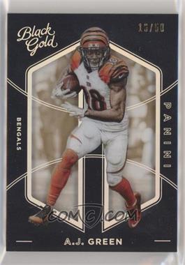 2016 Panini Black Gold - [Base] - Holo White Gold #65 - A.J. Green /50