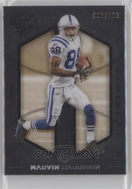 2016 Panini Black Gold - [Base] - White Gold #76 - Marvin Harrison /100