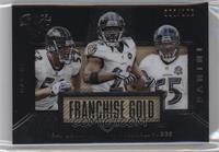 Ray Lewis, Terrell Suggs, Ed Reed #/100