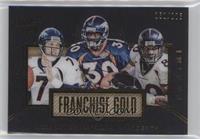 John Elway, Terrell Davis, Rod Smith #/100