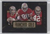 Joe Montana, Jerry Rice, Ronnie Lott #/225