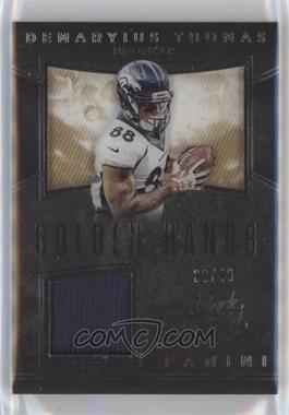 2016 Panini Black Gold - Golden Hands - White Gold #GH6 - Demaryius Thomas /49