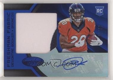 2016 Panini Certified - [Base] - Mirror Blue #230 - Freshman Fabrics Signatures - Devontae Booker /50