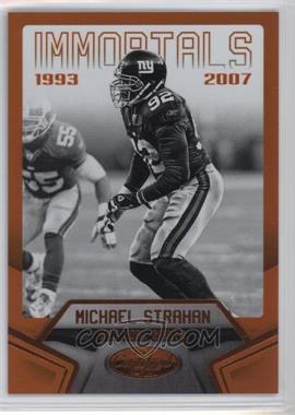 2016 Panini Certified - [Base] - Mirror Orange #110 - Immortals - Michael Strahan /225