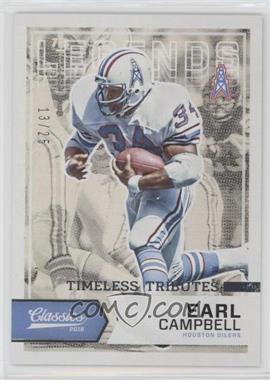 2016 Panini Classics - [Base] - Timeless Tributes Silver #192 - Legends - Earl Campbell /25