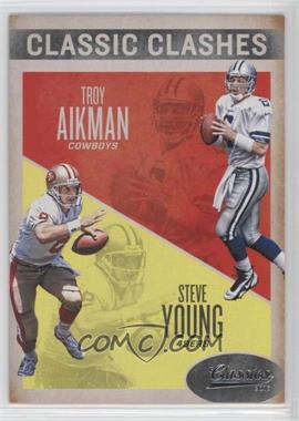 2016 Panini Classics - Classic Clashes #9 - Troy Aikman, Steve Young