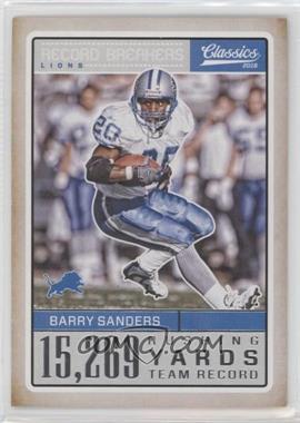 2016 Panini Classics - Record Breakers #17 - Barry Sanders