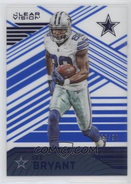 2016 Panini Clear Vision - [Base] - Blue #18 - Dez Bryant /99