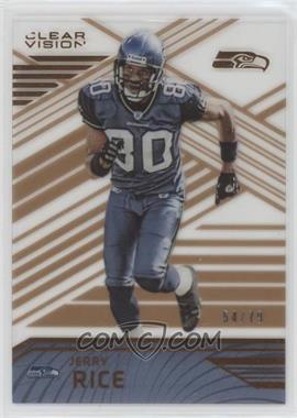 2016 Panini Clear Vision - [Base] - Bronze #72.3 - Variations Level 2 - Jerry Rice (Seattle Seahawks) /79
