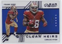 Frank Gore, Carlos Hyde [EX to NM] #/99