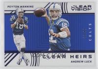 Peyton Manning, Andrew Luck #/99