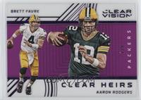 Aaron Rodgers, Brett Favre #/9