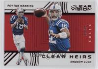 Peyton Manning, Andrew Luck #/49