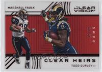 Marshall Faulk, Todd Gurley II #/49