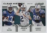 T.Y. Hilton, Andrew Luck, Robert Mathis #/19