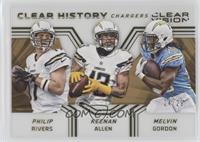 Philip Rivers, Keenan Allen, Melvin Gordon #/29