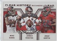 Mike Evans, Jameis Winston, Doug Martin #/49