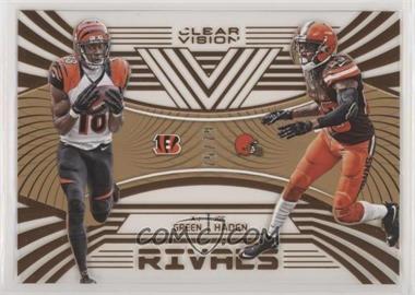 2016 Panini Clear Vision - Clear Rivals - Bronze #12 - A.J. Green, Joe Haden /79