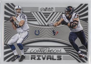 2016 Panini Clear Vision - Clear Rivals #15 - Andrew Luck, J.J. Watt