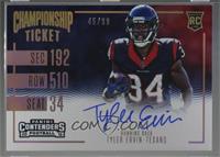 Rookie Ticket RPS Variation - Tyler Ervin [Noted] #/99