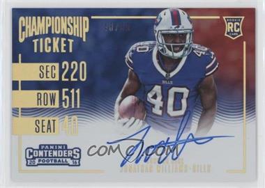 2016 Panini Contenders - [Base] - Championship Ticket #360 - Rookie Ticket RPS Variation - Jonathan Williams /99