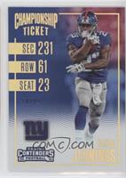 Season Ticket - Rashad Jennings #/99