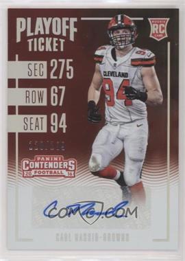 2016 Panini Contenders - [Base] - Playoff Ticket #219 - Rookie Ticket - Carl Nassib /199