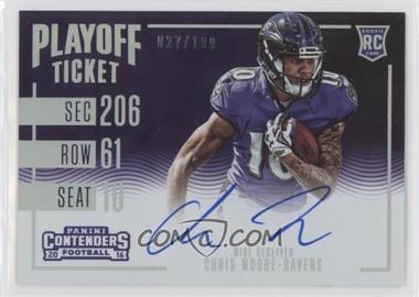 2016 Panini Contenders - [Base] - Playoff Ticket #374 - Rookie Ticket RPS Variation - Chris Moore /199