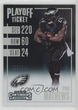 2016 Panini Contenders - [Base] - Playoff Ticket #8 - Season Ticket - Ryan Mathews /249