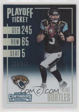 2016 Panini Contenders - [Base] - Playoff Ticket #95 - Season Ticket - Blake Bortles /249