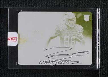 2016 Panini Contenders - [Base] - Printing Plate Yellow #380 - Rookie Ticket RPS Variation - Hunter Henry /1 [Uncirculated]