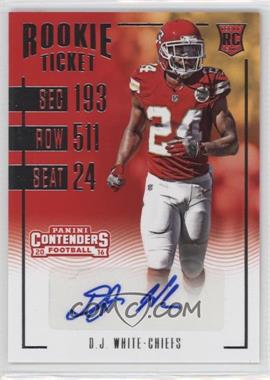 2016 Panini Contenders - [Base] #220 - Rookie Ticket - D.J. White