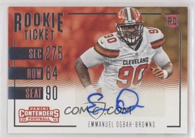 2016 Panini Contenders - [Base] #263 - Rookie Ticket - Emmanuel Ogbah