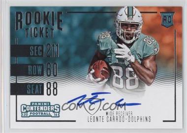 2016 Panini Contenders - [Base] #373 - Rookie Ticket RPS Variation - Leonte Carroo
