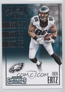 2016 Panini Contenders - [Base] #7 - Season Ticket - Zach Ertz