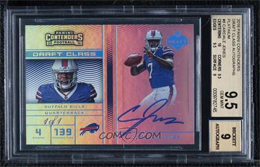 2016 Panini Contenders - Draft Class RPS Autographs - Platinum #8 - Cardale Jones /1 [BGS 9.5 GEM MINT]