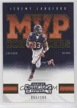 2016 Panini Contenders - MVP Contenders - Gold #18 - Jeremy Langford /199