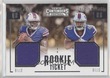 2016 Panini Contenders - Rookie Ticket Dual Swatches #7 - Cardale Jones, Jonathan Williams