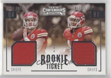 2016 Panini Contenders - Rookie Ticket Dual Swatches #8 - Demarcus Robinson, Kevin Hogan