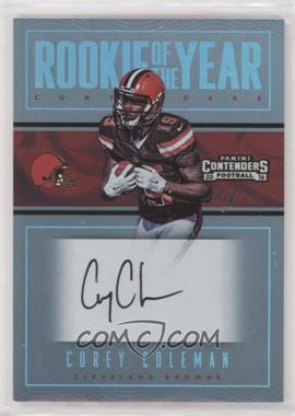 2016 Panini Contenders - Rookie of the Year Contenders - Platinum Autographs #3 - Corey Coleman /1