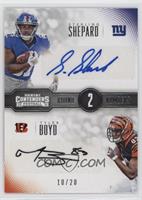 Sterling Shepard, Tyler Boyd #/20