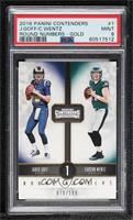 Jared Goff, Carson Wentz [PSA 9 MINT] #/199