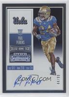 College Ticket - Paul Perkins (White Jersey) #/99