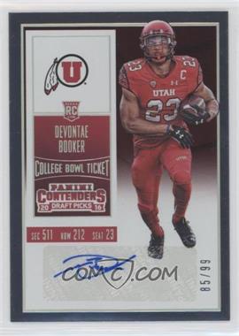 2016 Panini Contenders Draft Picks - [Base] - Bowl Ticket #122.1 - College Ticket - Devontae Booker (Red Jersey) /99