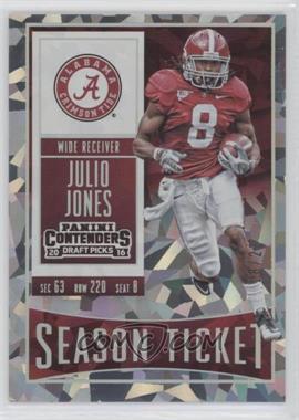 2016 Panini Contenders Draft Picks - [Base] - Cracked Ice #55 - Season Ticket - Julio Jones /23