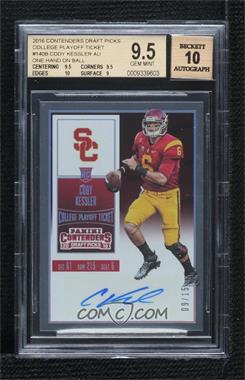 2016 Panini Contenders Draft Picks - [Base] - Playoff Ticket #140.2 - College Ticket Variation - Cody Kessler (Football in Right Hand) /15 [BGS 9.5 GEM MINT]