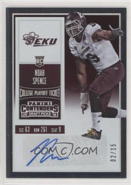 2016 Panini Contenders Draft Picks - [Base] - Playoff Ticket #302 - College Ticket - Noah Spence /15