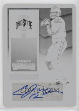 2016 Panini Contenders Draft Picks - [Base] - Printing Plate Black #109.2 - College Ticket Variation - Cardale Jones /1